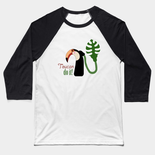 Cochlear Implant - Toucan do it! Design Baseball T-Shirt by First.Bip